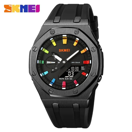 Men'S Watch 2243 Student Electronic Watch Multi Functional Sports Waterproof Night Glow Electronic Watch